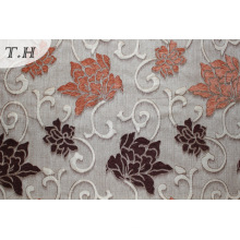 Flower Polyester Chenille Pattern Sofa Fabric (fth31951)